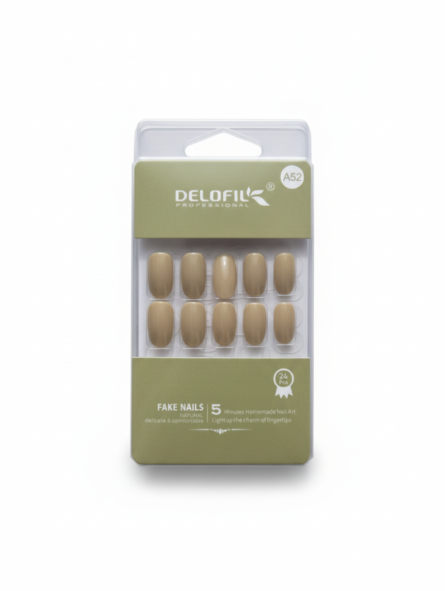 Delofil Professional Nude Beige Press-On Nails