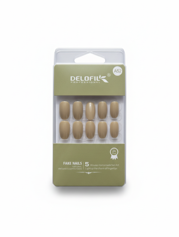Delofil Professional Nude Beige Press-On Nails