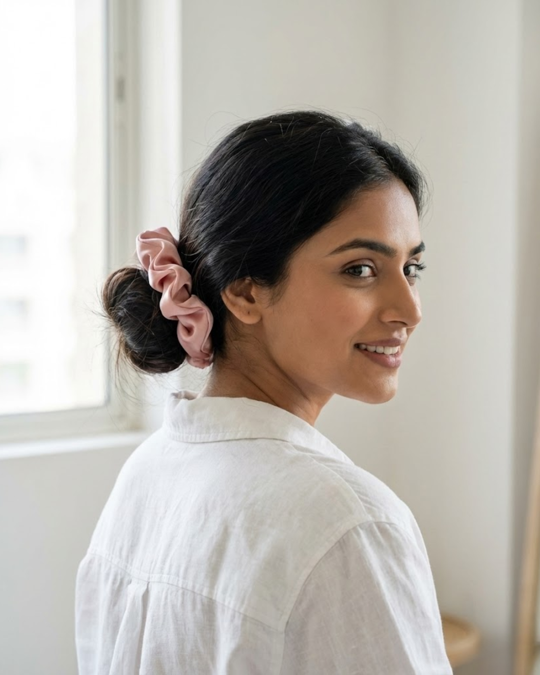 Kevish Premium Satin Scrunchies Set