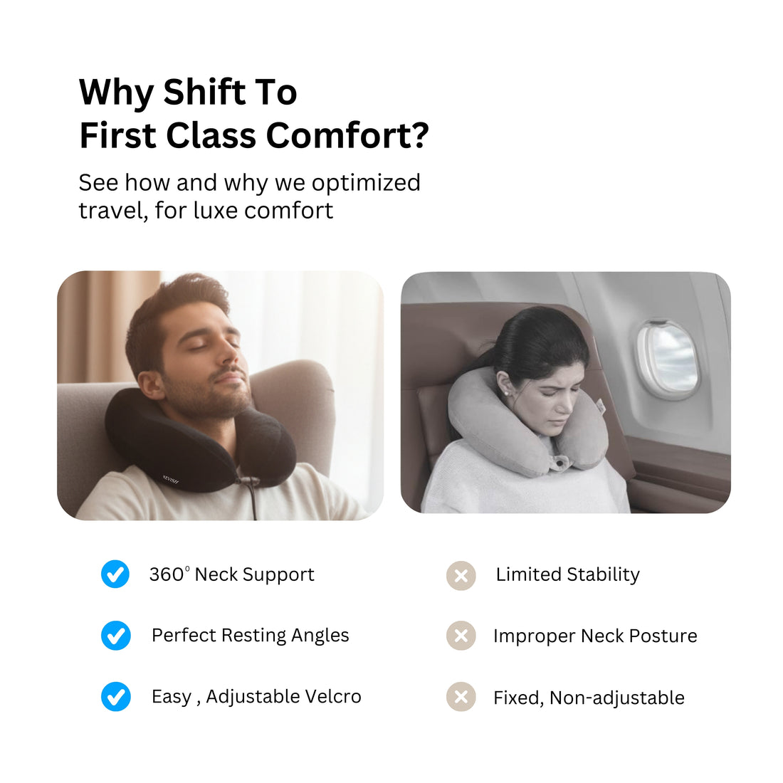 Travel Neck Pillow Black