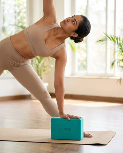 Yoga Block – Turquoise | Exercise & Fitness Support