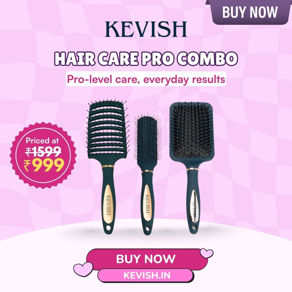 Professional Hair Care Brush Combo ( 3 Brushes)