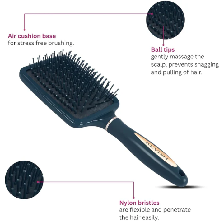 Hair Brush Combo Set (Navy Blue, 2)