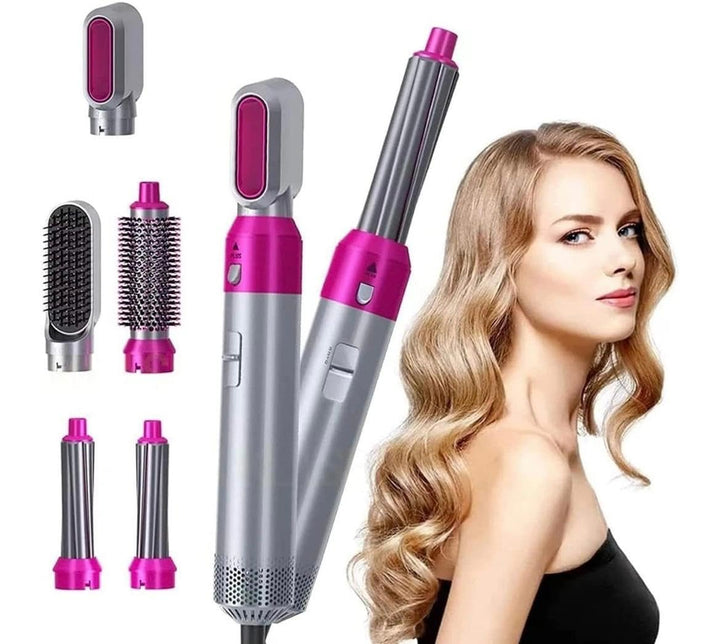 5-in-1 Hot Air Hair Styler (Pink)
