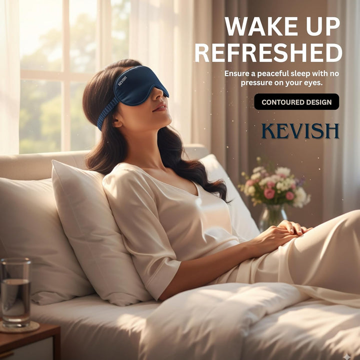 Soft Sleep Eye Mask  (Navy Blue)