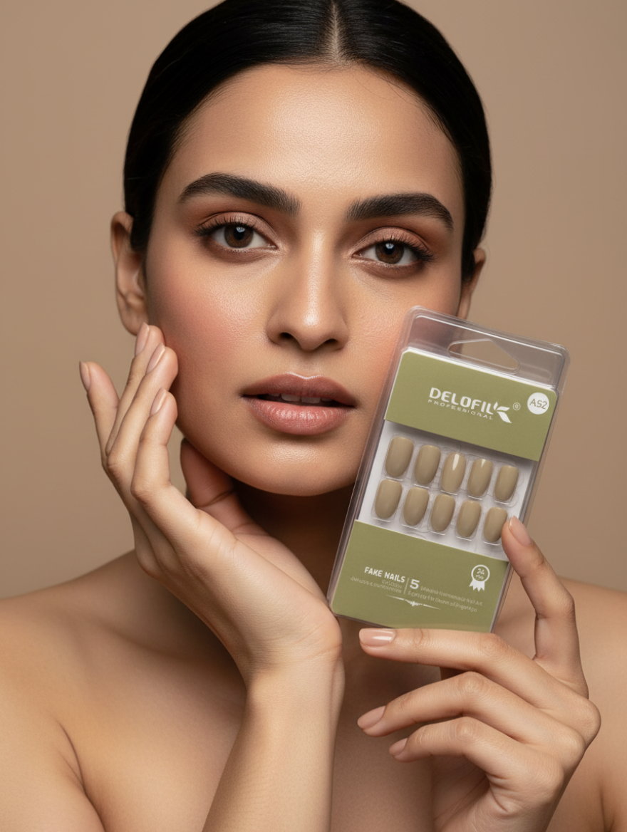 Delofil Professional Nude Beige Press-On Nails